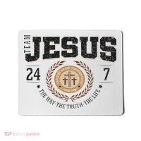 Team Jesus 24 7 The Way The Truth The Life Mousepad thumb 0