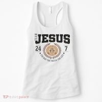 Team Jesus 24 7 The Way The Truth The Life Women's Tank Top thumb 0