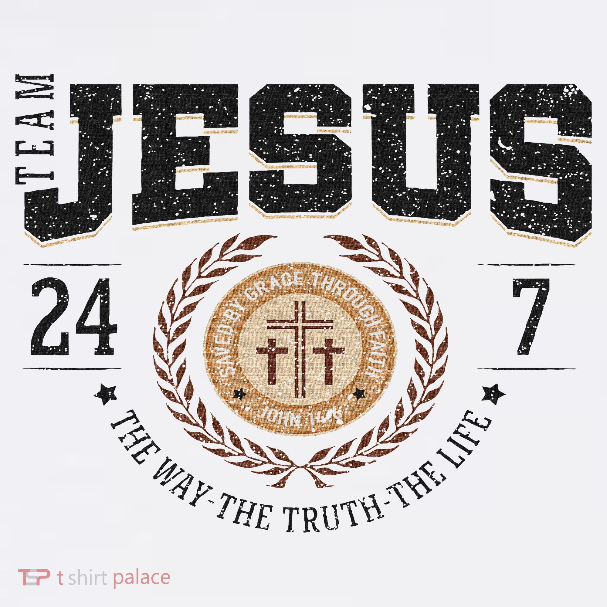 Team Jesus 24 7 The Way The Truth The Life Women's Tank Top