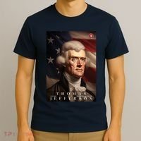 Thomas Jefferson 3rd President Of The United States Portrait T-Shirt thumb 3