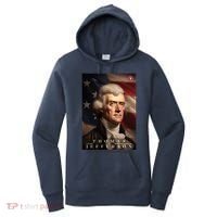 Thomas Jefferson 3rd President Of The United States Portrait Women's Hoodie thumb 0