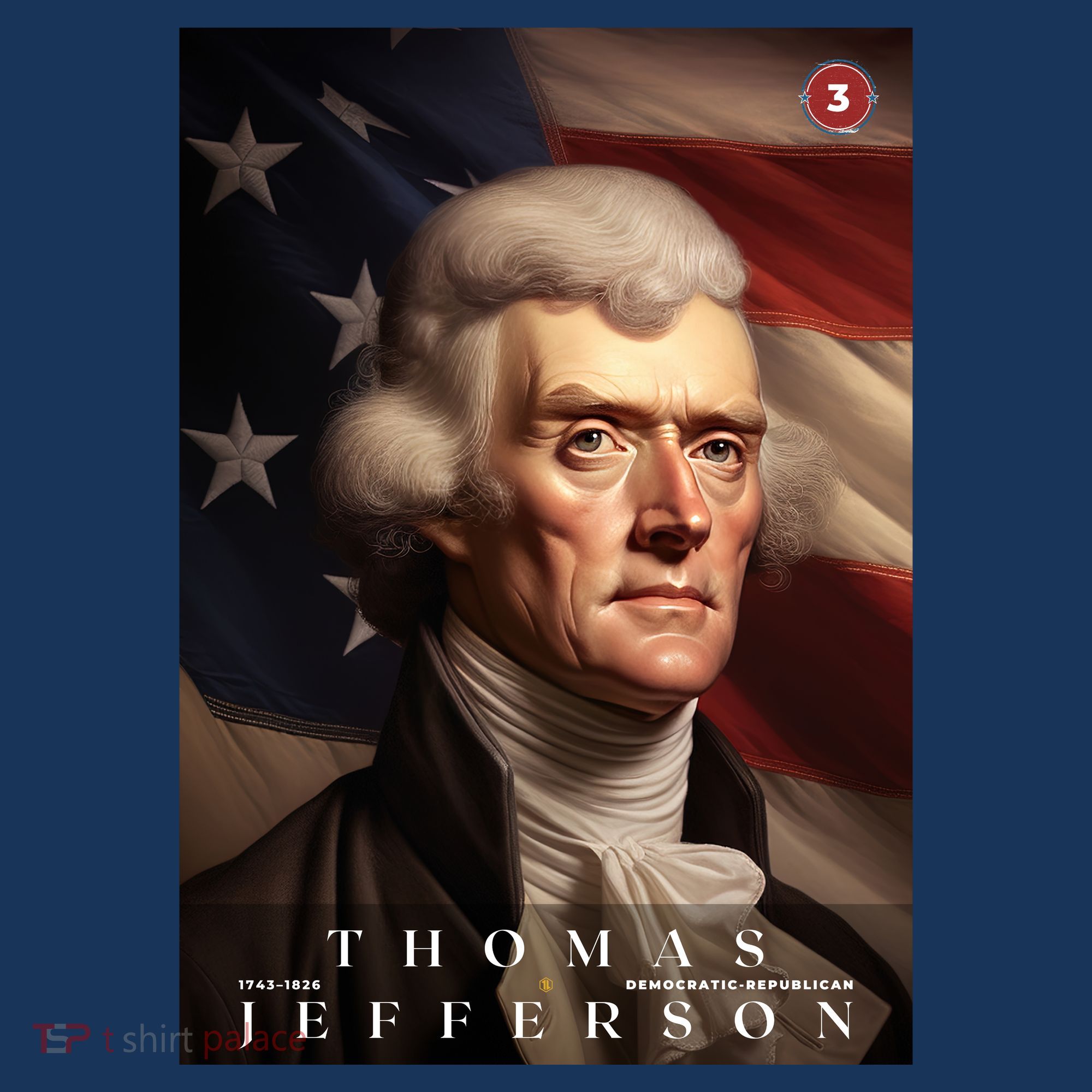 Thomas Jefferson 3rd President Of The United States Portrait Women's Tank Top