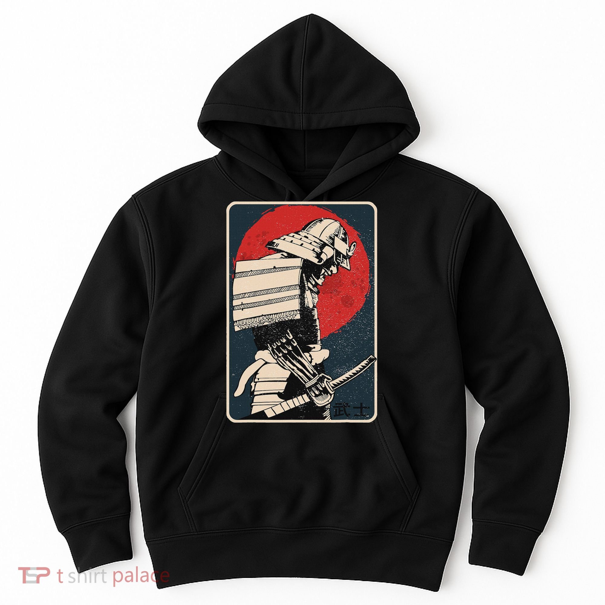 Tokyo Japanese Asia Martial Arts Style Retro Samurai Hoodie