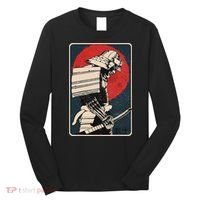 Tokyo Japanese Asia Martial Arts Style Retro Samurai Long Sleeve Shirt thumb 0