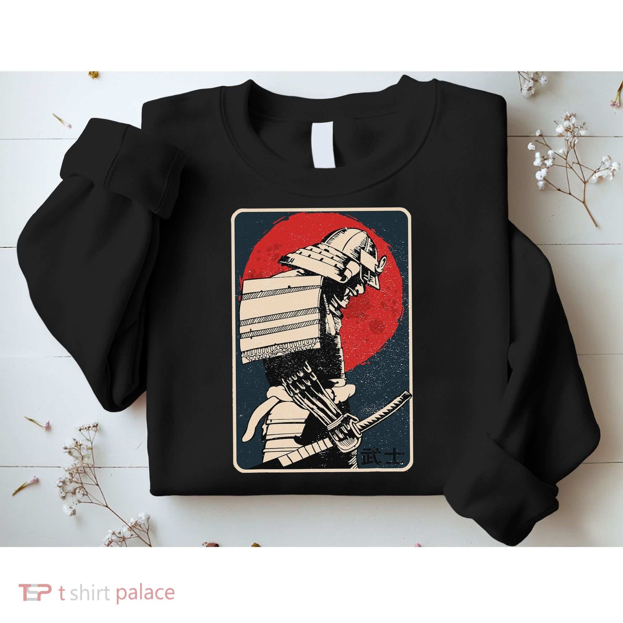 Tokyo Japanese Asia Martial Arts Style Retro Samurai Sweatshirt