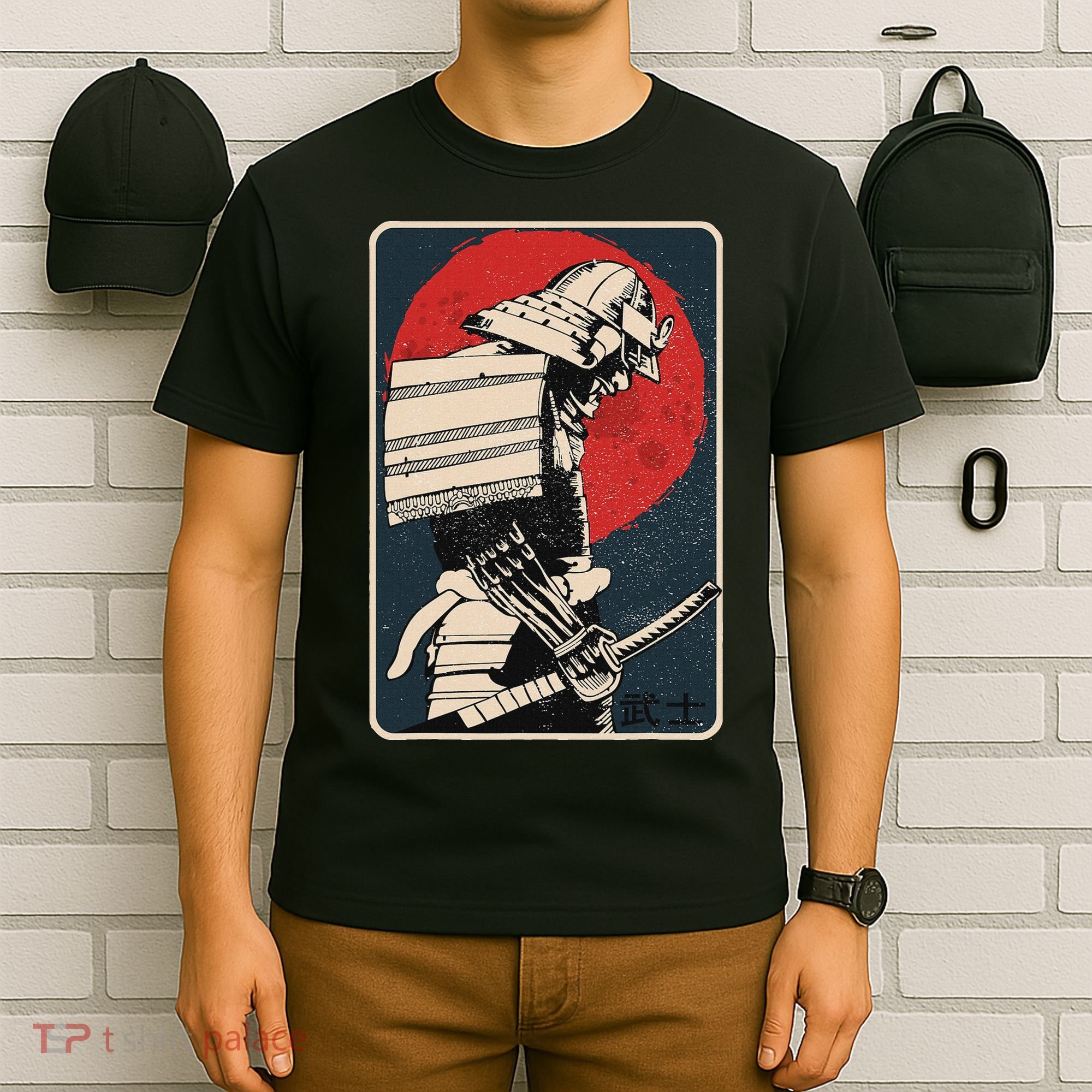 Tokyo Japanese Asia Martial Arts Style Retro Samurai T-Shirt