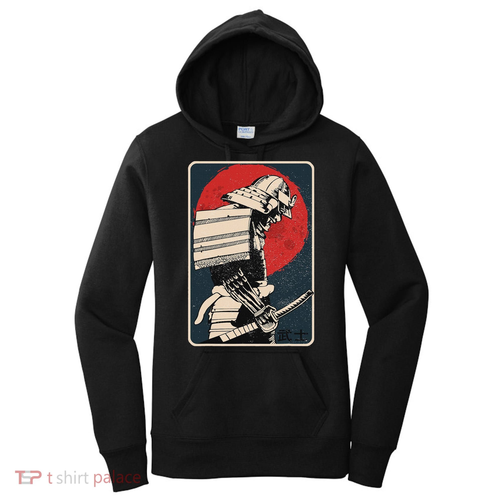 Tokyo Japanese Asia Martial Arts Style Retro Samurai Women's Hoodie