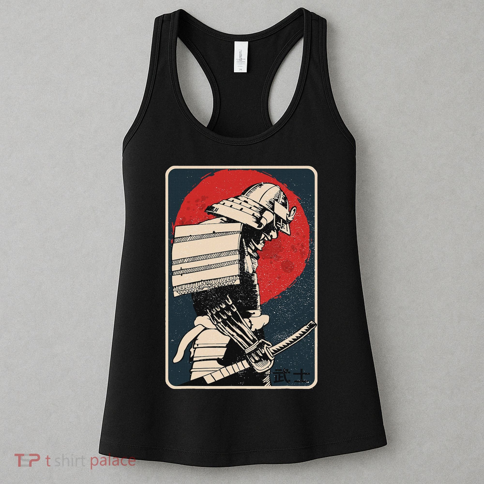Tokyo Japanese Asia Martial Arts Style Retro Samurai Women's Tank Top