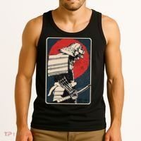 Tokyo Japanese Asia Martial Arts Style Retro Samurai Tank Top thumb 3