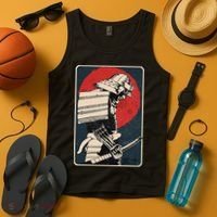 Tokyo Japanese Asia Martial Arts Style Retro Samurai Tank Top thumb 4