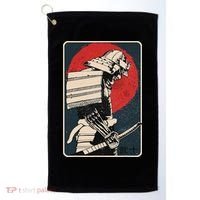 Tokyo Japanese Asia Martial Arts Style Retro Samurai Golf Towel thumb 0