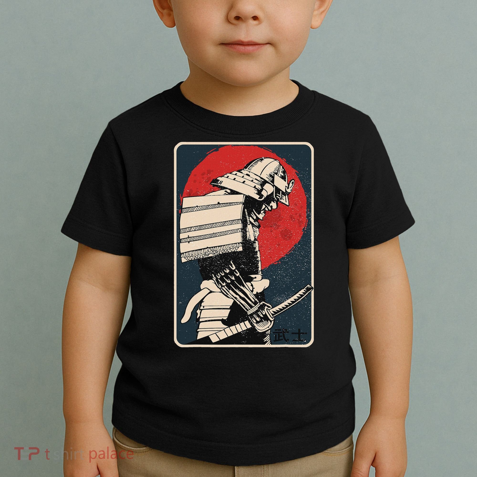 Tokyo Japanese Asia Martial Arts Style Retro Samurai Toddler T-Shirt