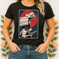 Tokyo Japanese Asia Martial Arts Style Retro Samurai Women's T-Shirt thumb 2