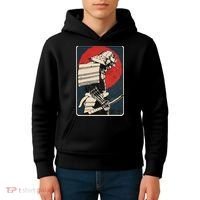 Tokyo Japanese Asia Martial Arts Style Retro Samurai Kids Hoodie thumb 4