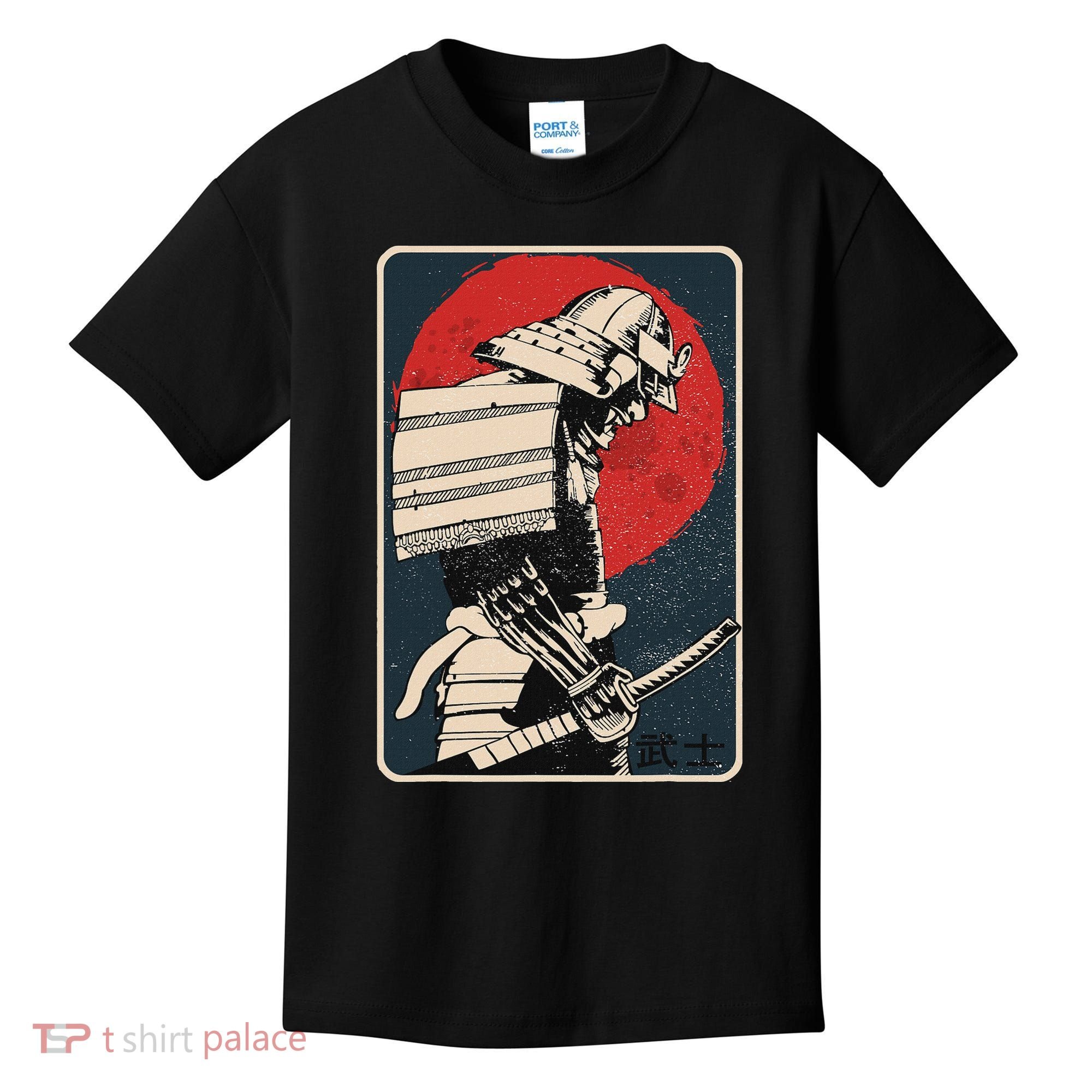 Tokyo Japanese Asia Martial Arts Style Retro Samurai Kids T-Shirt