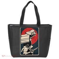 Tokyo Japanese Asia Martial Arts Style Retro Samurai Tote Bag thumb 0
