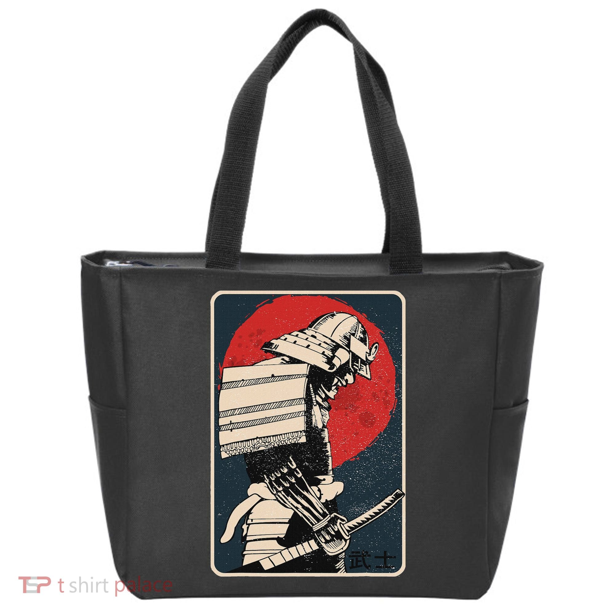 Tokyo Japanese Asia Martial Arts Style Retro Samurai Tote Bag