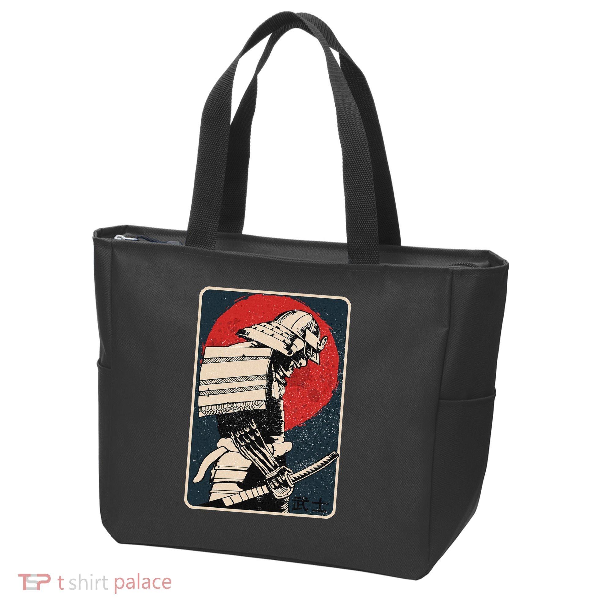 Tokyo Japanese Asia Martial Arts Style Retro Samurai Tote Bag