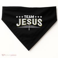 Team Jesus Christian Prayer Warrior Bible Christ Believer USA-Made Doggie Bandana thumb 0