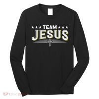 Team Jesus Christian Prayer Warrior Bible Christ Believer Long Sleeve Shirt thumb 0