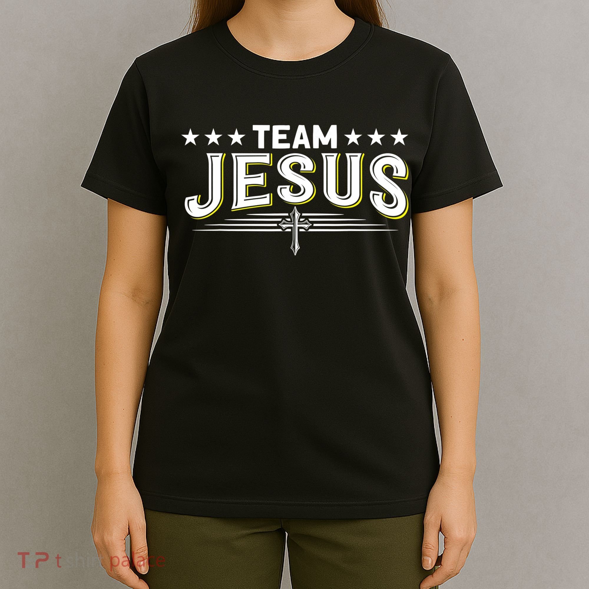 Team Jesus Christian Prayer Warrior Bible Christ Believer T-Shirt
