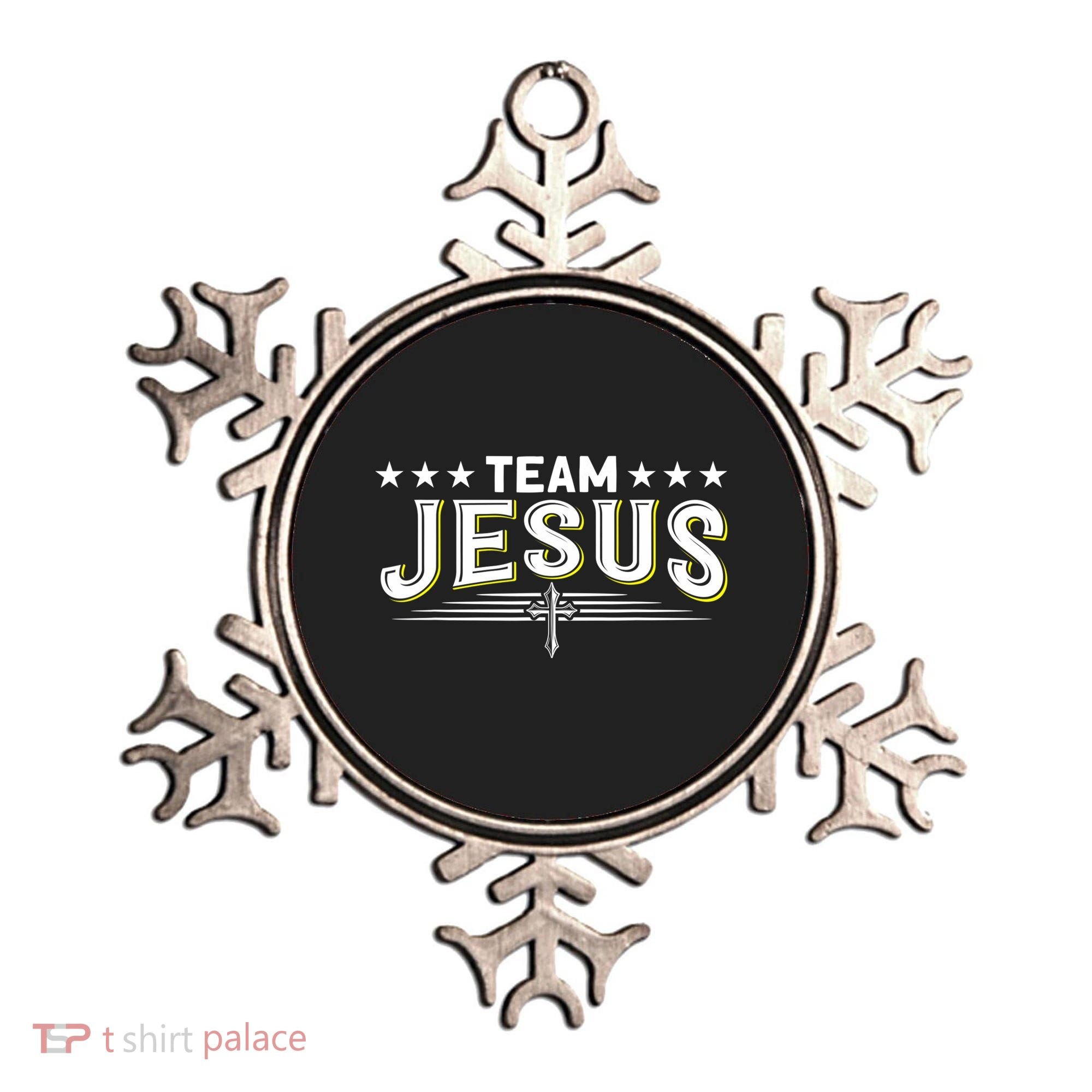 Team Jesus Christian Prayer Warrior Bible Christ Believer Ornament