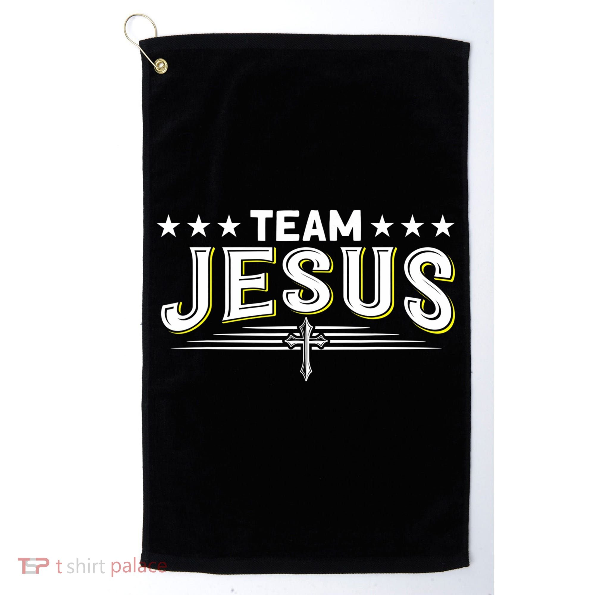 Team Jesus Christian Prayer Warrior Bible Christ Believer Golf Towel