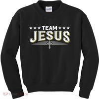 Team Jesus Christian Prayer Warrior Bible Christ Believer Kids Sweatshirt thumb 0