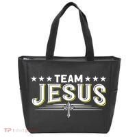 Team Jesus Christian Prayer Warrior Bible Christ Believer Tote Bag thumb 0