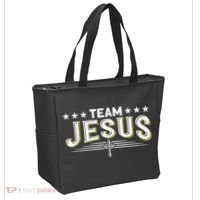 Team Jesus Christian Prayer Warrior Bible Christ Believer Tote Bag thumb 2
