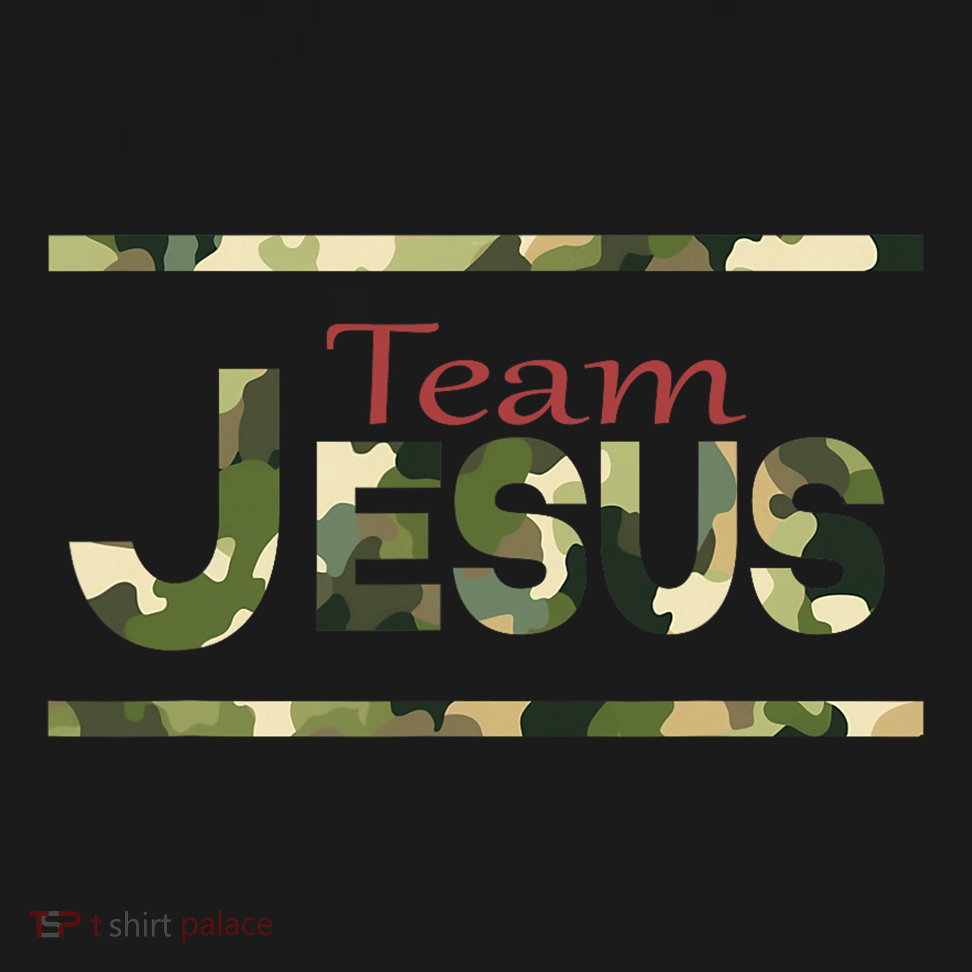 Team Jesus Christian Camo Camouflage Army Sweatshirt