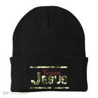 Team Jesus Christian Camo Camouflage Army Beanie thumb 0