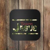 Team Jesus Christian Camo Camouflage Army Coaster thumb 0