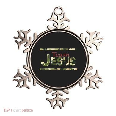 Team Jesus Christian Camo Camouflage Army Ornament