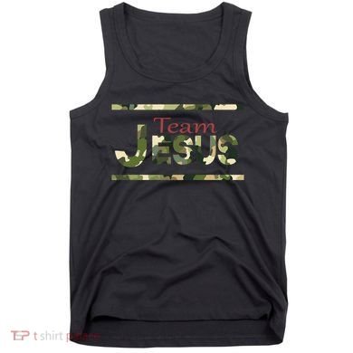 Team Jesus Christian Camo Camouflage Army Tank Top