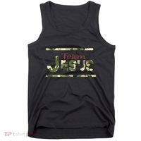 Team Jesus Christian Camo Camouflage Army Tank Top thumb 0