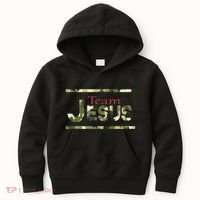 Team Jesus Christian Camo Camouflage Army Kids Hoodie thumb 0