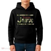 Team Jesus Christian Camo Camouflage Army Kids Hoodie thumb 4