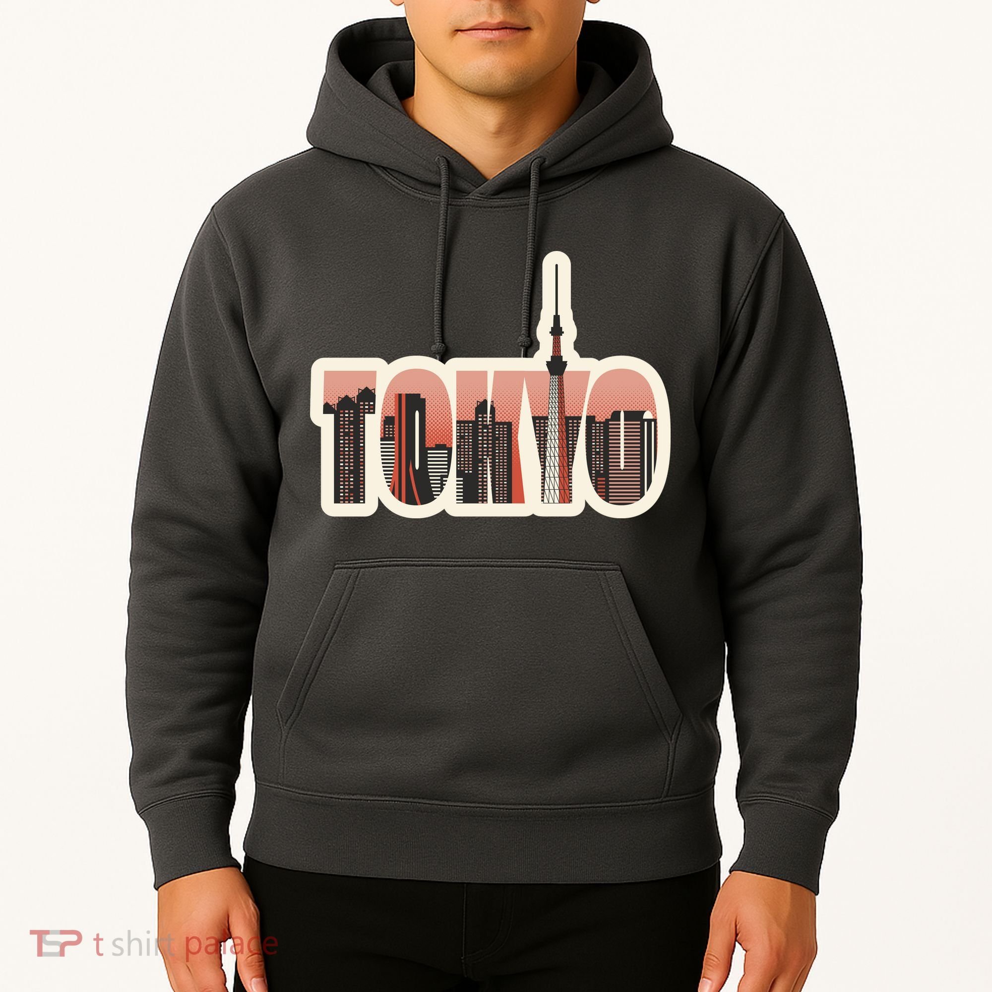 Tokyo Japan City Skyline Hoodie