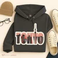 Tokyo Japan City Skyline Hoodie thumb 4