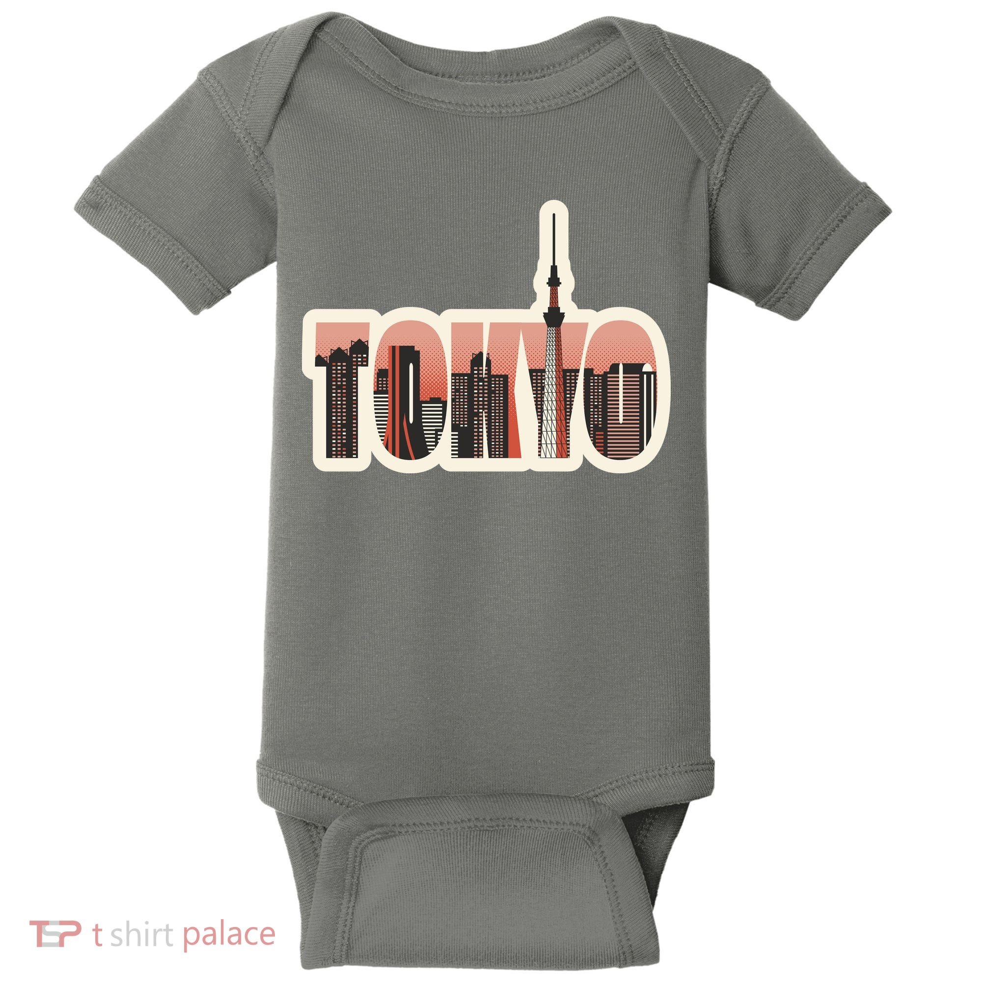 Tokyo Japan City Skyline Baby Bodysuit