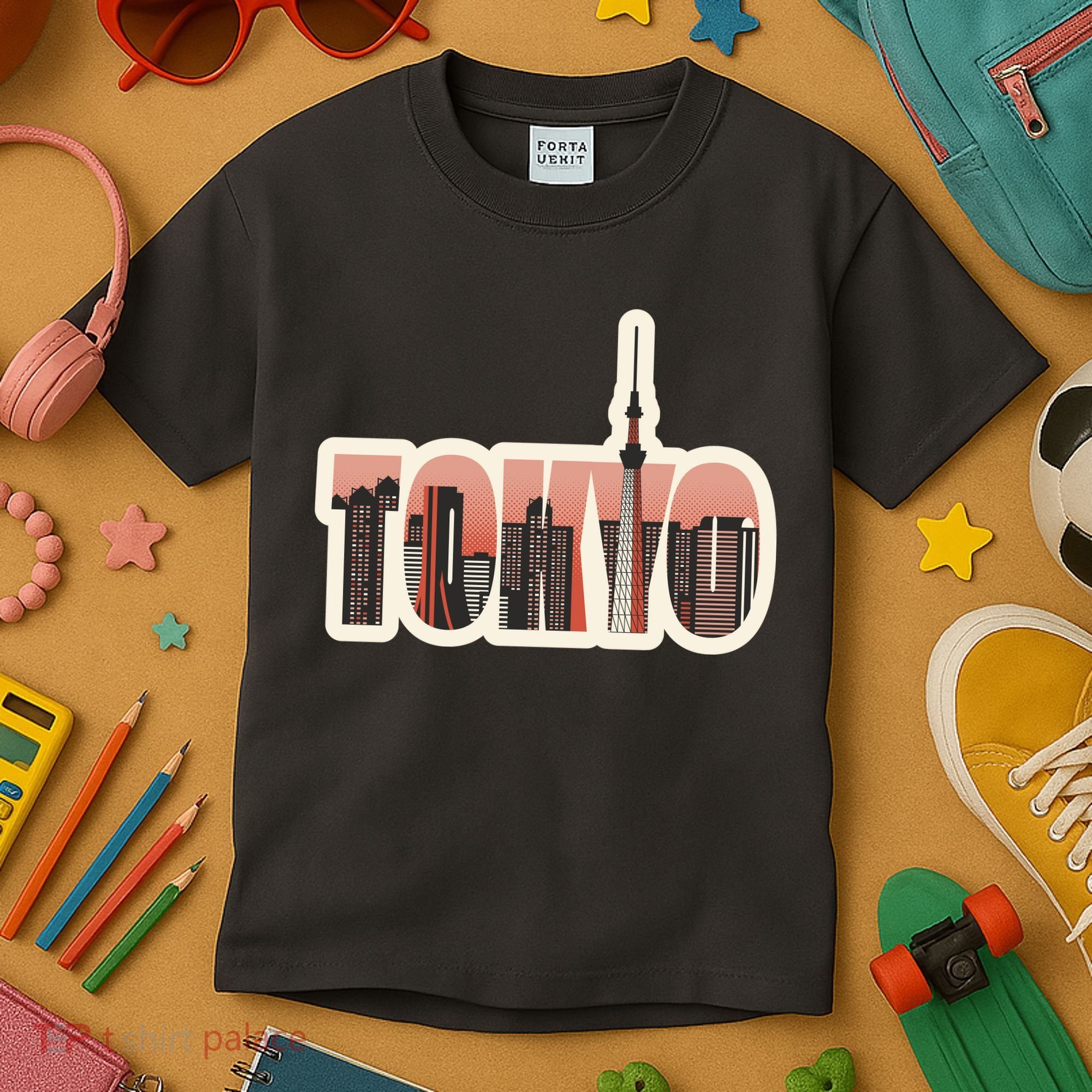 Tokyo Japan City Skyline Kids T-Shirt