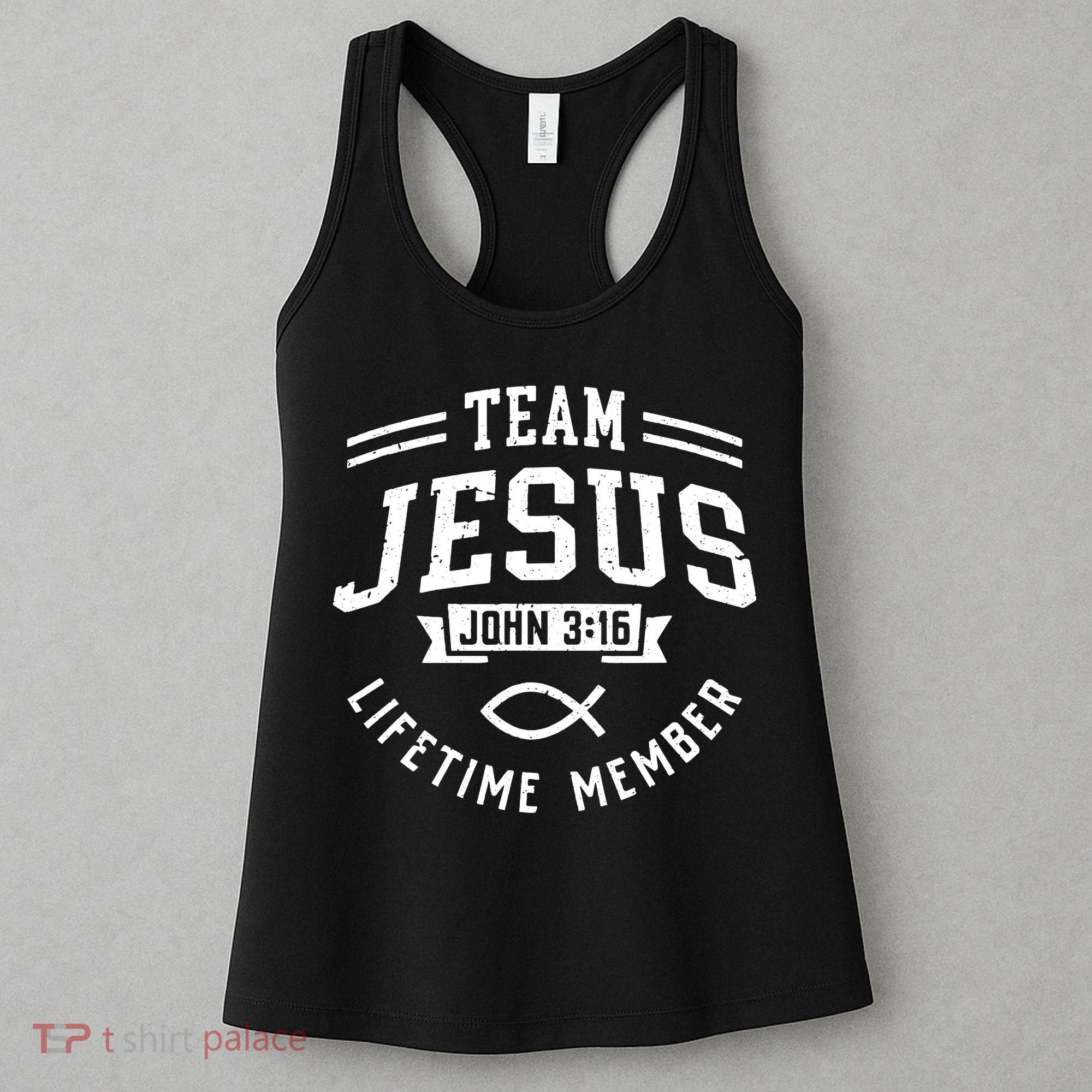Team Jesus Christian Faith Religious Gift Women's Tank Top