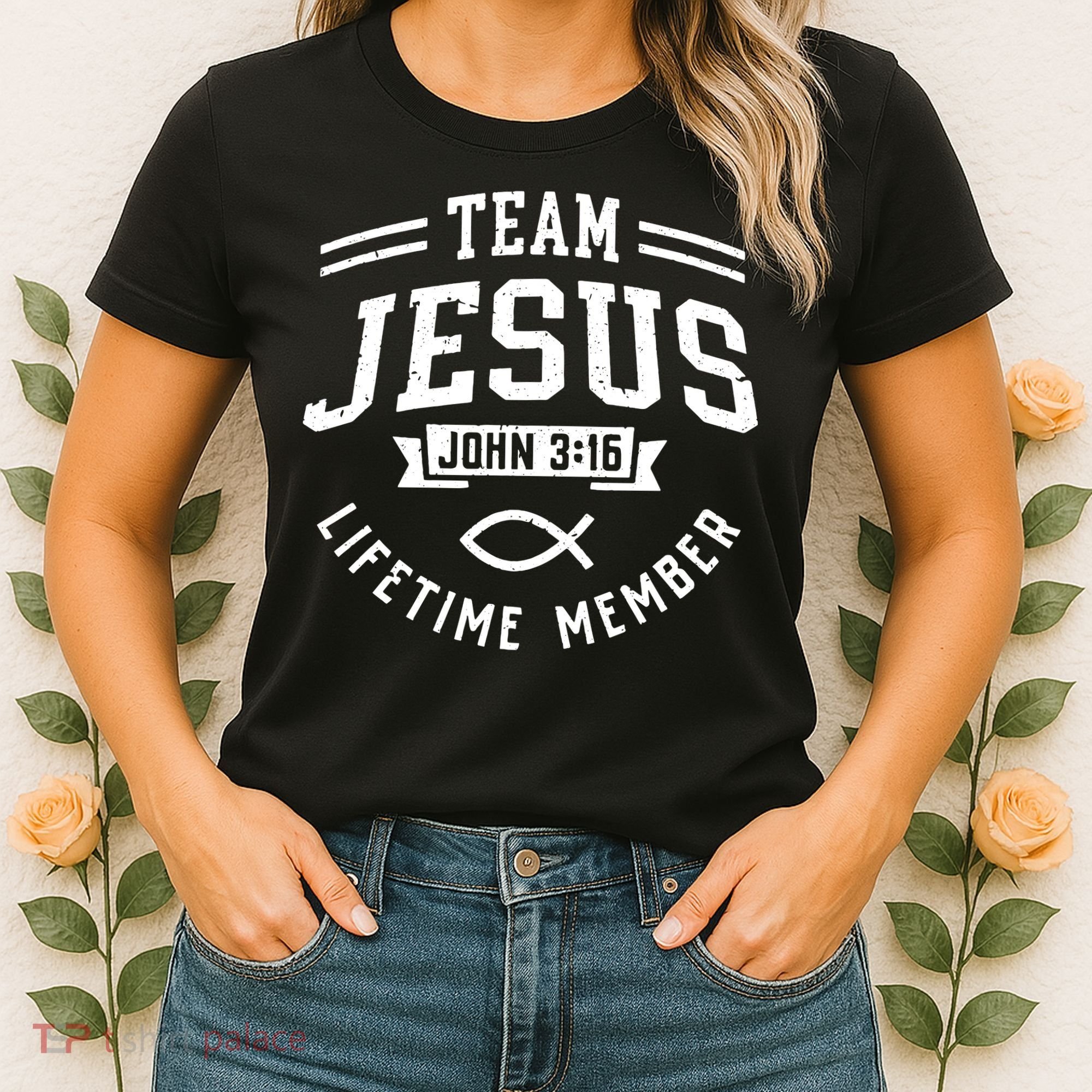 Team Jesus Christian Faith Religious Gift Women's T-Shirt