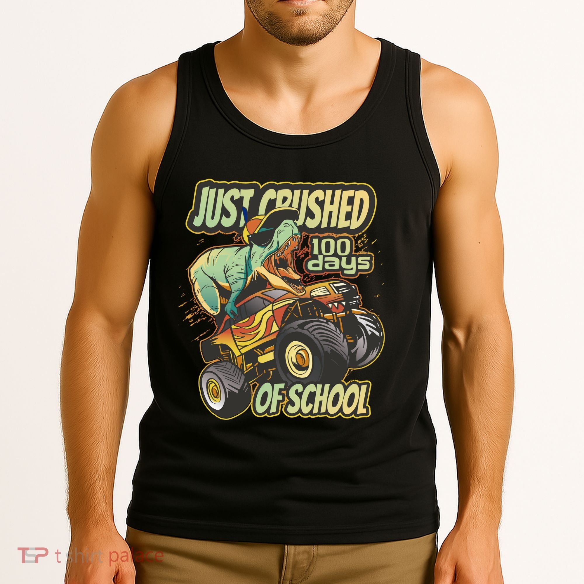 TRex Just Crushed 100 Days Of School Tank Top