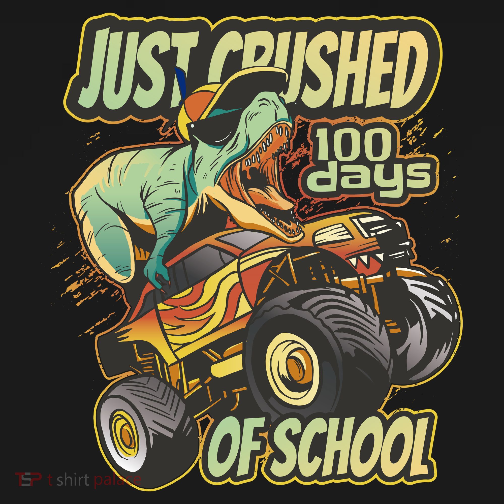 TRex Just Crushed 100 Days Of School Visor