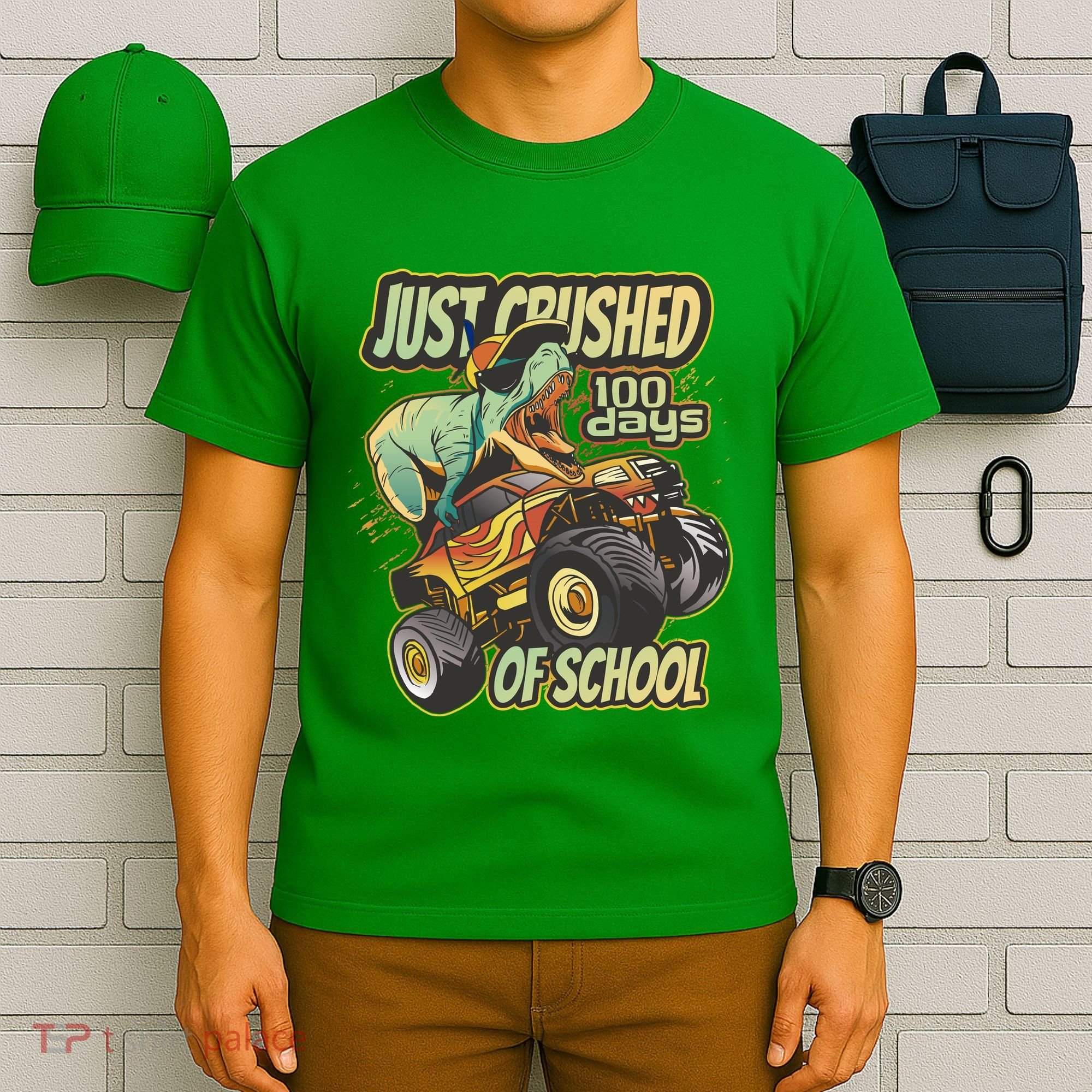 TRex Just Crushed 100 Days Of School T-Shirt