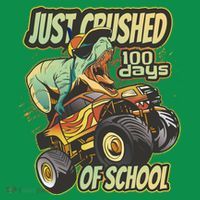 TRex Just Crushed 100 Days Of School Ornament thumb 1