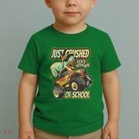TRex Just Crushed 100 Days Of School Toddler T-Shirt thumb 2