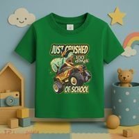 TRex Just Crushed 100 Days Of School Toddler T-Shirt thumb 3